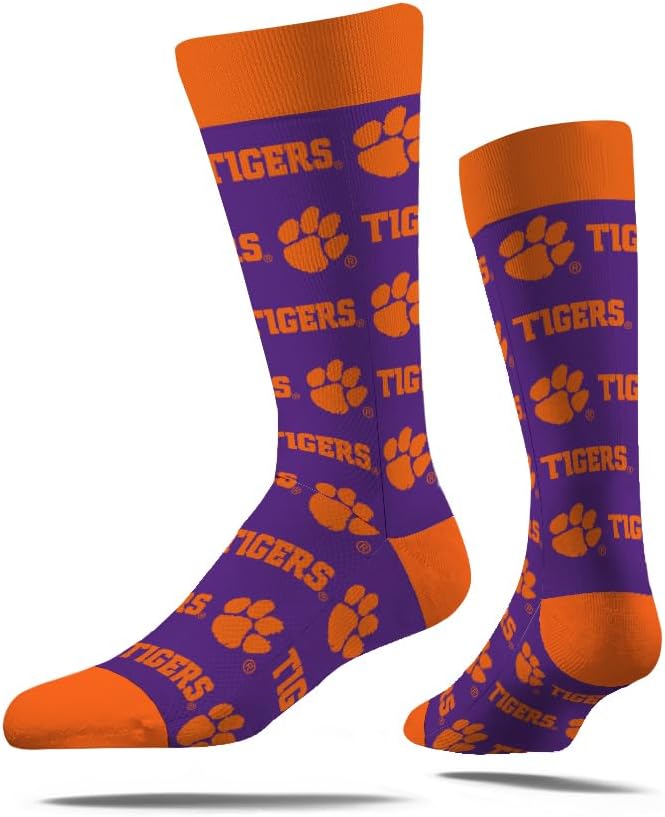Strideline Store NCAA Mens Repeat Logo Dress Socks-Team Colors-One Size Fits Most -M/L (8-12) - Image 1